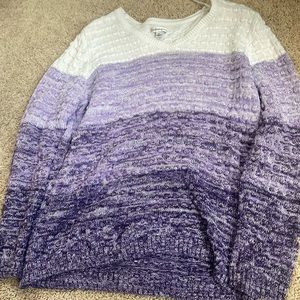 Ombré long sleeved sweater